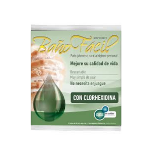 Paños sanitizantes BAÑO FÁCIL – Clorhexidina, anti-bacterial